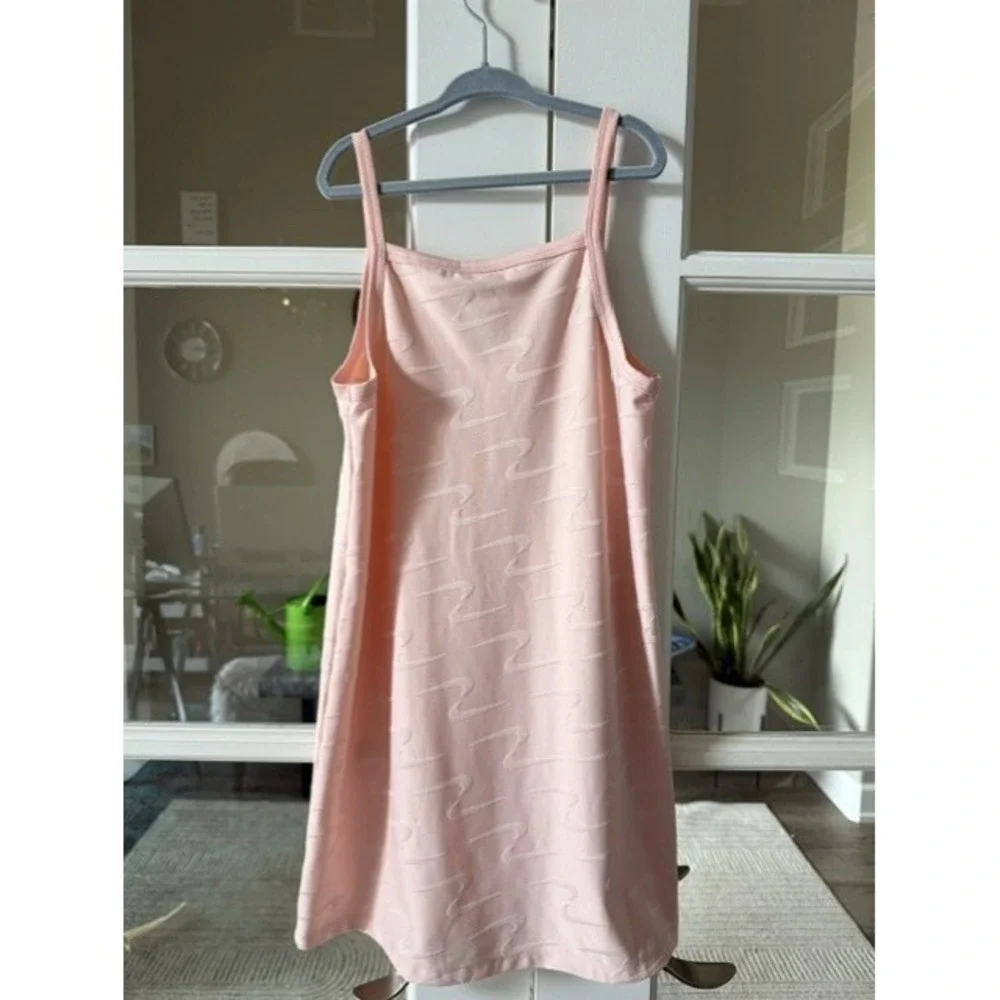 Nike Girls Light Pink Embossed Swoosh Camisole Dress Kids Size 6X Large